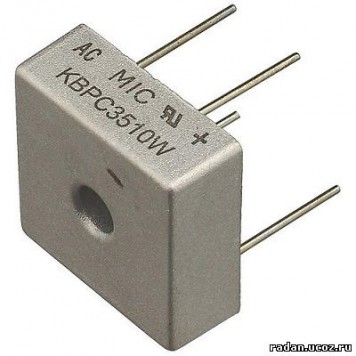 KBPC3510W (MB3510W), Диодный мост, 35А 1000В, [KBPC-W]