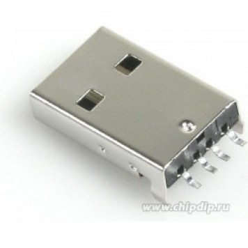 USB-ASM (DS1098-B), Разъем / Вилка угловая SMD на плату тип А