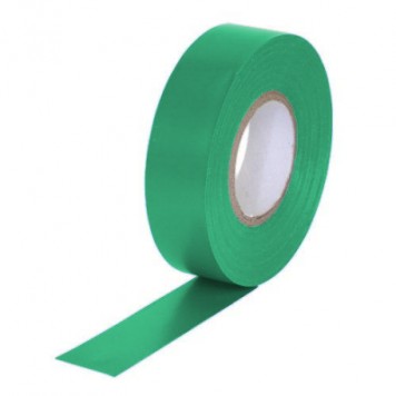 Изолента ПВХ 19мм*20м, Лента изоляционная, Зеленая 150мКм, SHCET