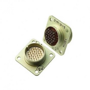 МР1-30-1В вилка б/кожуха, Разъем, монтаж на блок (84-92г)