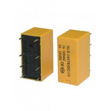 4078 12VDC 2A, Реле / Электромеханическое, DPDT form 2C