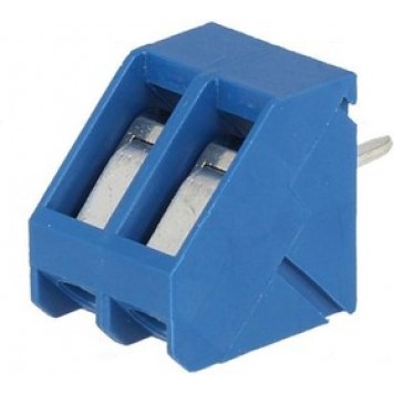 GS021-5.0-02P (DG330-5.0-02P-12), Клеммник винтовой, 2 контакта шаг 5мм