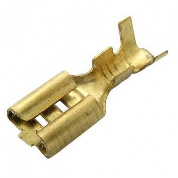 DJ622-D4.8A, Клемма / наконечник ножевой, 4.8мм. пров.0.5- 0.8мм. неизолированная