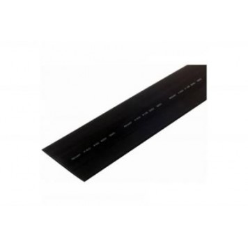 Термоусадка 50\25, Термоусаживаемая трубка, Черный 1м
