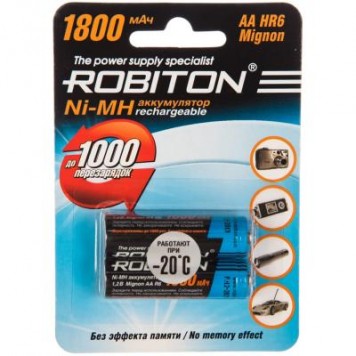 ROBITON 2850MHAA (HR6/AA), Аккумулятор никель-металлгидридный, NiMH 2850mAh морозостойкий