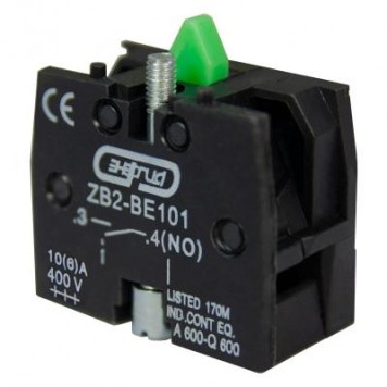 XB2-BE101 (1NO), Дополнительный контакт, зеленый