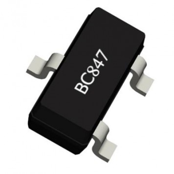 BC847C (1G), Транзистор биполярный, NPN 45В 0.1А 0.25Вт, [SOT-23]